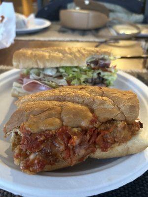 Veal Parmigiana and Italian Grinder