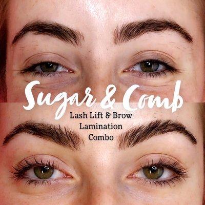 Lash lift and brow lamination