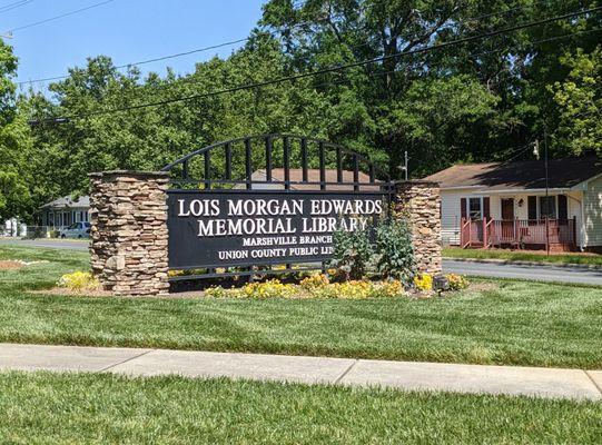 Lois Morgan Edwards Memorial Library, Marshville