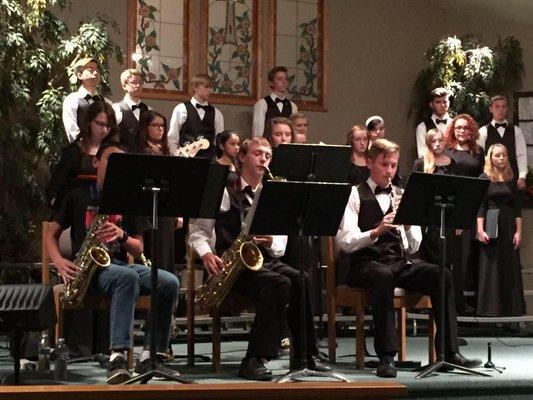 The GFA Jazz band.