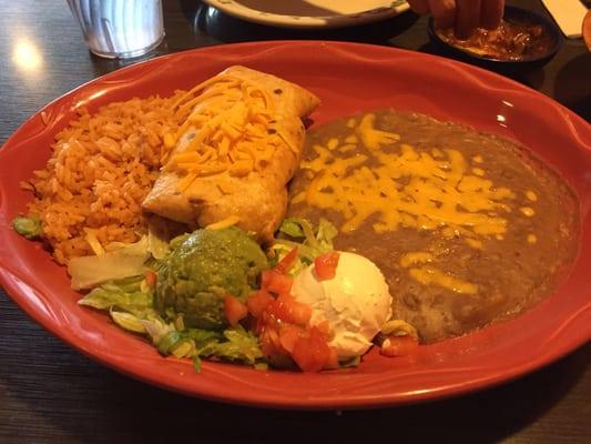 Lunch combo 1 chimichanga