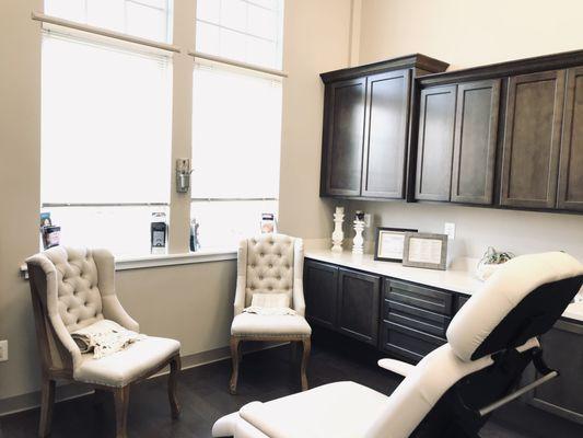 I am so excited to share this new, beautiful space with all of my clients. Treatment room # 1