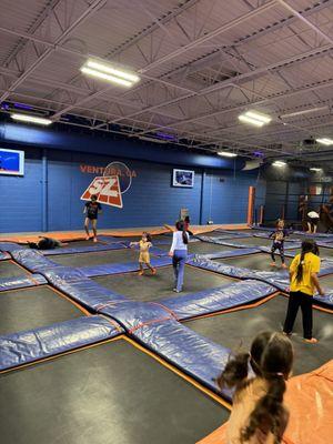 Jumping trampolines