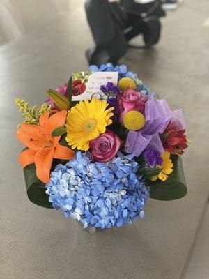 Custom arrangement, same day order was amazing. My wife loved it.