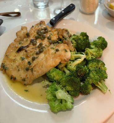 Chicken piccata is delicious!