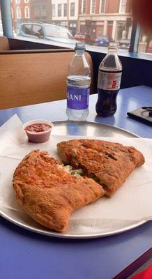 A perfect calzone Thursday at my favorite pizza place in town!