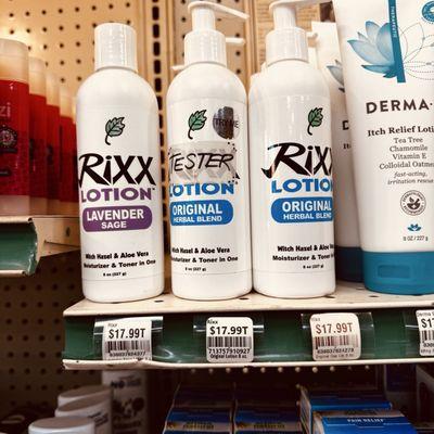 Rixx Lotion -  an excellent base moisturizer under my primer !  Just discovered this !