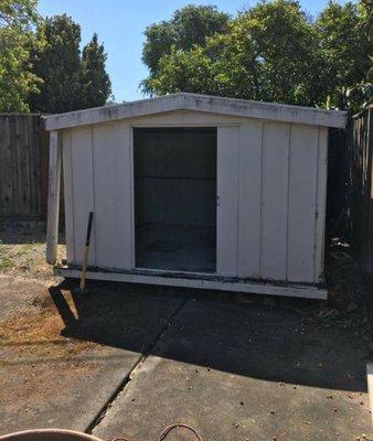 Shed Demo and Hauled away all Debri