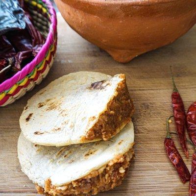 Gordita de Chorizo and potatoes