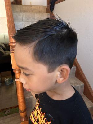 Took my son in for a haircut today and they did a great job!!