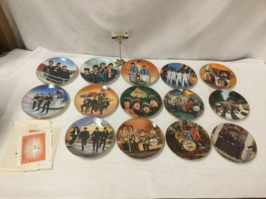 14 Delphi brand Beatles Collector Plates with COAs. From 1992 and 1993