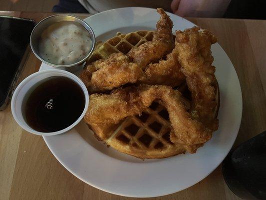 chicken and waffles