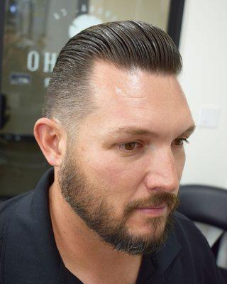 Pompadour and taper