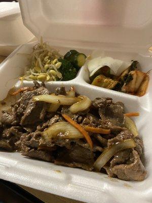 Beef Bulgogi, my husband ordered this