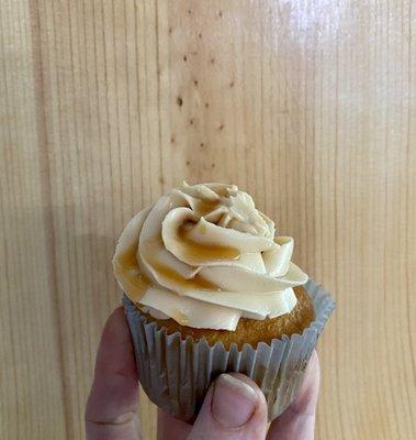 Salted caramel cupcake