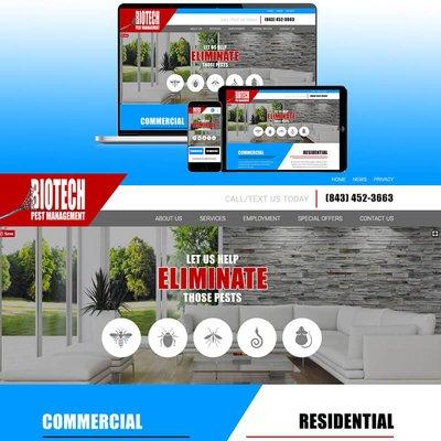 Pest Management Website Design