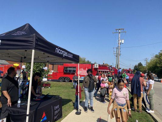 City Of Aurora and the Aurora Fire Museum annual community hero day. We love watching the kiddos get so excited over the firetrucks!