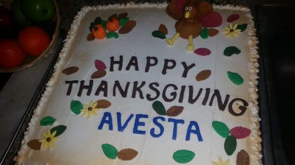 Happy Thanksgiving from Avesta Sunbeam to all of our residents.