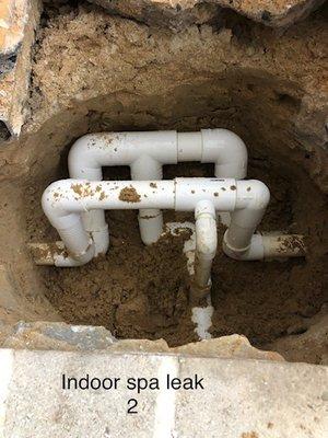 Spa leak repair