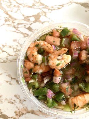 Pop Of Juicy~ (@ Mom's)- [For A Fried Fish Spot, This Shrimp Ceviche Was Very Good]