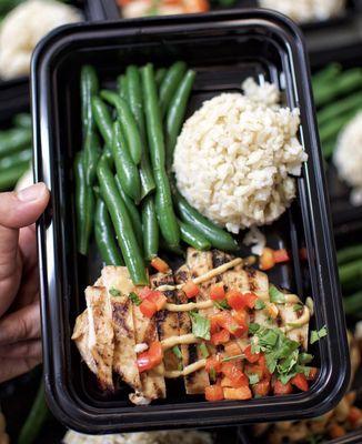 Meal Prep Thai Chicken with Peanut Sauce