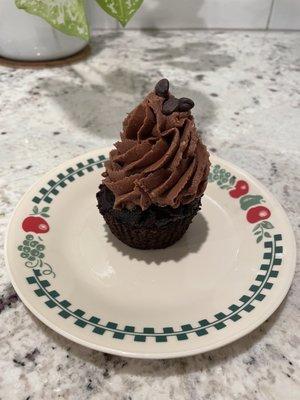 Triple chocolate cupcake