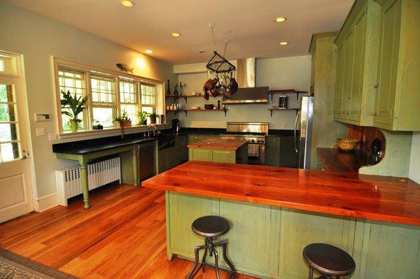 Keeping it Green with reclaimed wood custom KITCHENS!