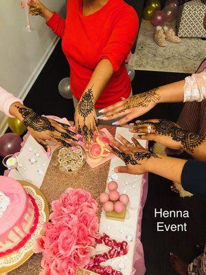 Henna event on Birthday