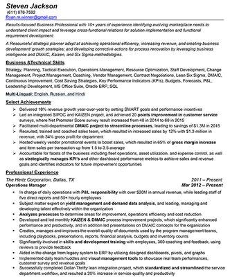 Sample Resume