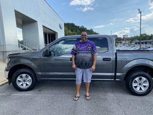 Enjoying his 2020 F-150 through and through.