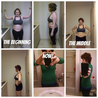 Here is the progression of my weight loss journey!