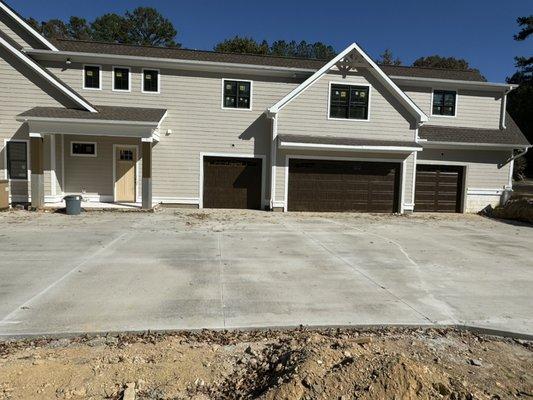 Custom double insulated garage door install