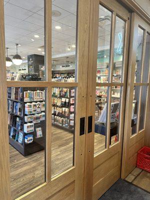 Doors to bookstore