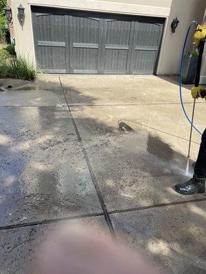 Pressure washing