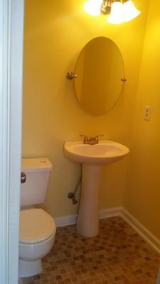 We updated this customer's old bath to give the a modern look!