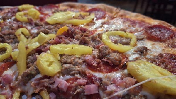 Meat O' Mania with added Banana Peppers