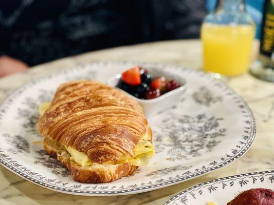 Breakfast Croissant with Egg