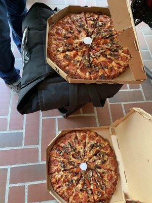 Was sent the same pizza twice after being called multiple times to confirm the toppings on the pizza.