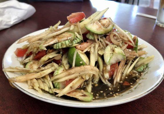 Papaya salad- WEIRD