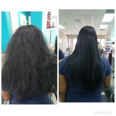 Magic straight perm