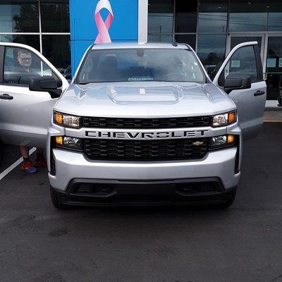 Congratulations to Ms. Johnston on her New 2021 Chevrolet Silverado 4x4 Custom. Thank you for your business.