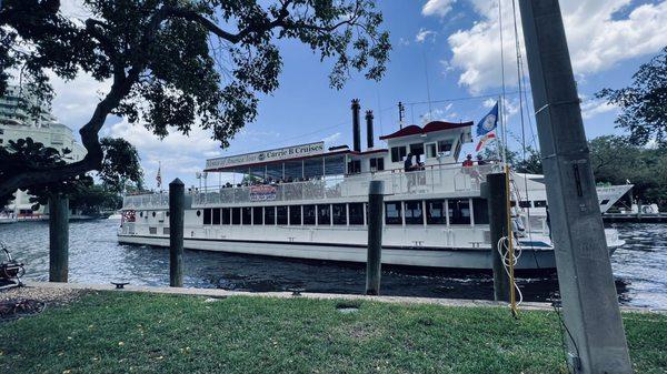 The Carrie B itself. Bottom deck is inside and air conditioned, top is exposed but has shaded areas.