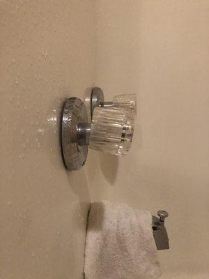 Broken shower knob