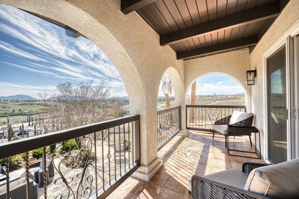 View from one of our Deluxe King Balcony View rooms.