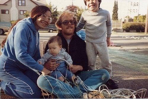 The Knutson family in the early 80s.