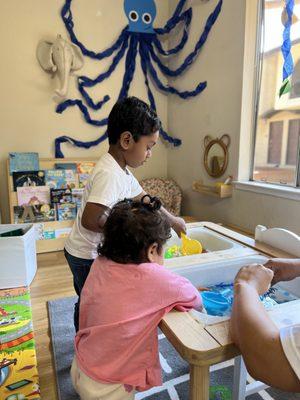 Sensory table.