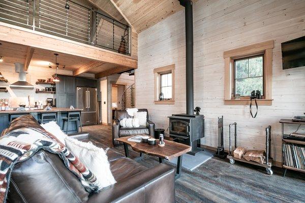 Cedar Brae Chalet has a cozy wood stove and peak a boo views of Lake Wenatchee. WiFi, Sleeps 6 and PRIVATE!