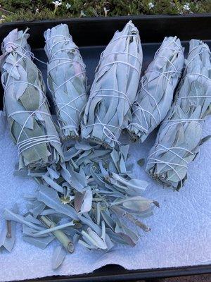 Sage bundles for clearing chackras