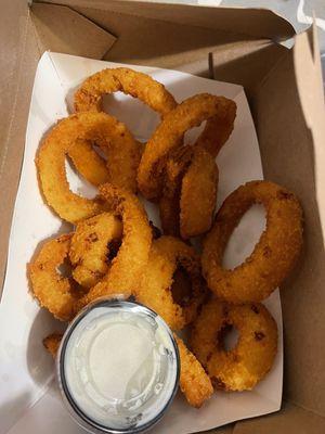 Panko crusted, onion rings