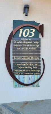 Here's the main entrance to 103 W Weaver Street, Therapeutic Arts:Massage Therapy & Arts